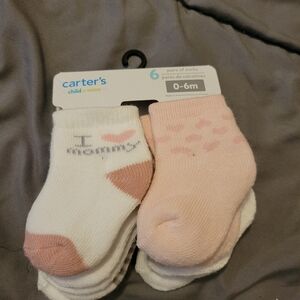 Carter's Pink and White Socks Accessories